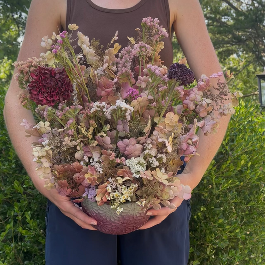 Plum Hydrangea Arrangement